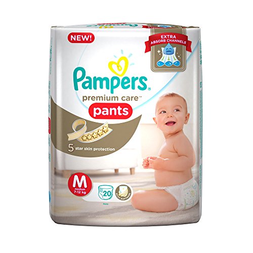 Product Cover Pampers Premium Care Medium Size Diapers Pants (20 Count)