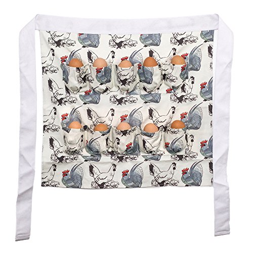 Product Cover Chicken Egg Gathering and Collecting Apron, Chicken and Rooster Print