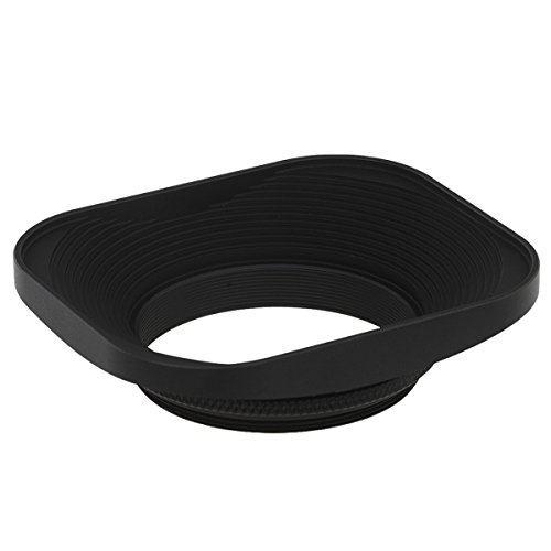 Product Cover Haoge 43mm Square Metal Screw-in Lens Hood for Voigtlander Nokton Classic 35mm f1.4 40mm f/1.4 MC SC VM, Carl Zeiss Biogon T ZM 35mm f2.8 35mm f2, Leica X Typ 113, Leica X Vario Type 107 Lens