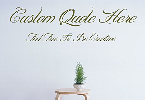 Product Cover Custom Create Your Own Quote Personalized Wall-Vinyl Decals Stickers, 36 Inches