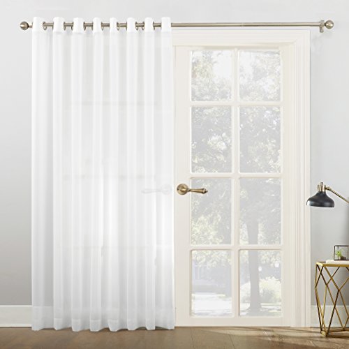 Product Cover No. 918 Emily Extra-Wide Sheer Voile Sliding Patio Door Curtain Panel, 100