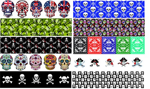 Product Cover Guitar Pick Punch Skull Edition Refill Sheets - Make Custom Rock and Roll Picks With Any Pick Punch - Set of 20