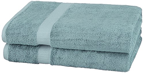 Product Cover Pinzon Organic Cotton Bath Sheet Towel, Set of 2, Spa Blue