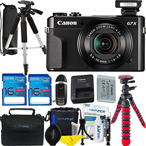 Product Cover Canon PowerShot G7 X Mark II 20.1MP 4.2x Optical Zoom Digital Camera + Accessories Bundle - International Version
