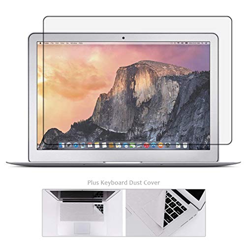 Product Cover Tempered Glass Screen Protector for MacBook Air 13 Inch Model A1369 A1466 + Large Cleaning Cloth, Bubble Free, 99.9% Transparency Not Reduce The Screen Brightness (Not for Newest Mac Air 13 A1932)