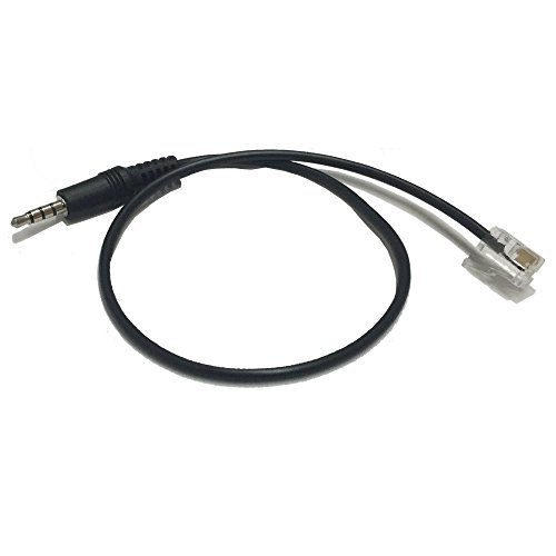 Product Cover Headset Buddy Male Headset Plug to RJ9 Male Audio Cable for Amplifiers and Bluetooth Headsets (35M-RJ9M)