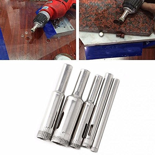 Product Cover Generic 5Pcs Diamond Hole Saw Drill Bits Set Tile Ceramic Cutter Glass Marble 5mm-12mm