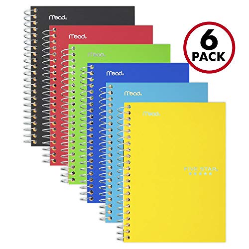 Product Cover Five Star Spiral Notebooks, 1 Subject, College Ruled Paper, 100 Sheets, 7