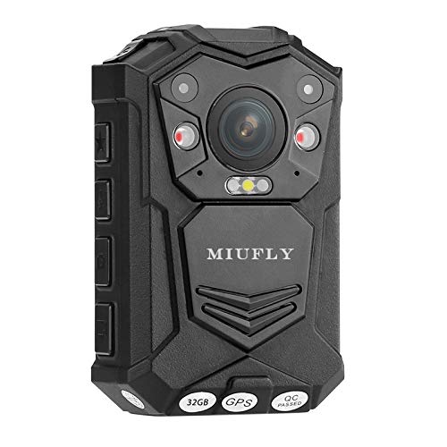 Product Cover MIUFLY 1296P HD Waterproof Police Body Camera with 2 Inch Display, Night Vision, Built in 32G Memory and GPS