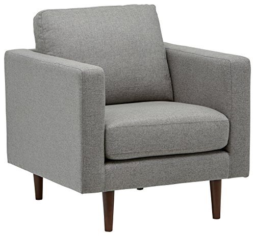 Product Cover Rivet Revolve Modern Upholstered Armchair with Tapered Legs, 33