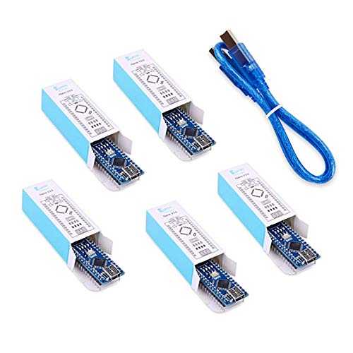 Product Cover Keywishbot Nano V3.0 Board for Arduino, Mini V3.0 USB Nano ATmega328P 5V 16M Micro Controller Board Welded Module (5PCS + 1Cable) ...