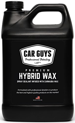 Product Cover CarGuys Hybrid Wax Sealant - Top Coat Polish and Sealer - Infused with Liquid Carnauba for a Deep Hydrophobic Shine on All Types of Surfaces - 1 Gallon Bulk Refill