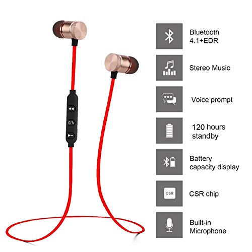 Product Cover Jave Bluetooth Headphones Sweatproof Sports Earphones Wireless Headset Magnetic attraction Earbuds for Running Workout Gym Noise Cancelling