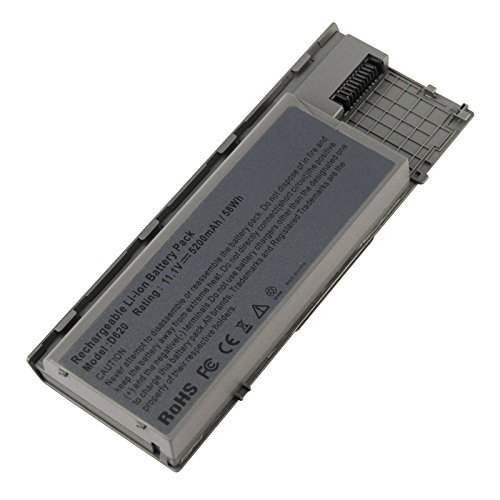 Product Cover Fancy Buying Laptop Battery for Dell Latitude D620 D630 D630C D630N D631 D640 PC764, JD634, 312-0383, 451-10298 P/N's: PP18L RD300 RD301 PC764 TC030 TD175-12 Months Warranty (6 Cells 11.1V 5200mAh)