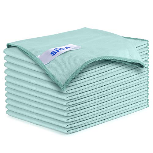 Product Cover MR.SIGA Ultra Fine Microfiber Cloths for Glass, Pack of 12, 35 x 40cm 13.7