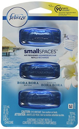 Product Cover Febreze Small Spaces Bora Bora Waters Air Freshener Refills, 3 pack