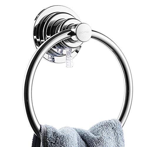 Product Cover BOPai Drill Free Powerful Vacuum Suction Cup Towel Ring Shower Washcloth Hand Towel Round Holder
