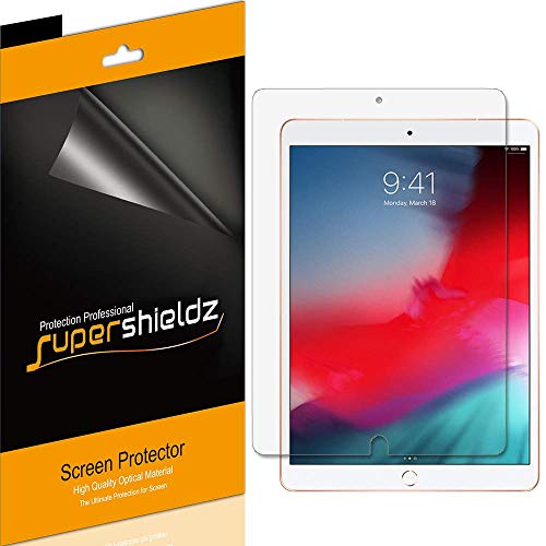 Product Cover (3 Pack) Supershieldz for Apple iPad Air 10.5 inch 2019 (3rd Generation) and iPad Pro 10.5 inch Screen Protector, Anti Glare and Anti Fingerprint (Matte) Shield