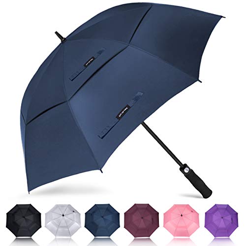 Product Cover ZOMAKE Golf Umbrella 62 Inch, Large Windproof Umbrellas Automatic Open Oversize Rain Umbrella with Double Canopy for Men - Vented Stick Umbrellas