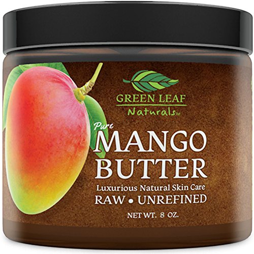 Product Cover Mango Butter - Raw Unrefined Organic - 100% Pure for Hair and Skin - Smooth and Creamy for DIY Recipes (8 oz)