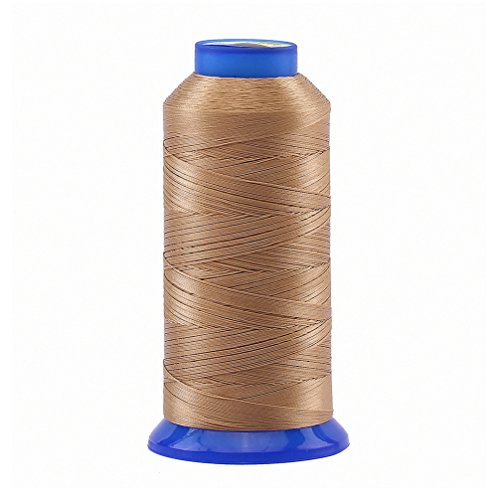 Product Cover Selric [1500Yards / 30 Colors Available] UV Resistant High Strength Polyester Thread #69 T70 Size 210D/3 for Upholstery, Outdoor Market, Drapery, Beading, Purses, Leather (Khaki)