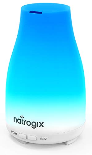 Product Cover Natrogix Essential Oil Diffuser 100ml Totem - Cool Mist Aroma Humidifier for Aromatherapy 7 Colors with Changing Colored LED Lights, Waterless Auto Shut-Off and Adjustable Mist Mode w/Free E-Book