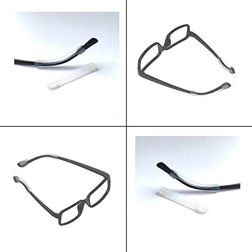 Product Cover Keepons Comfort Clear Prevent Eyeglass Slipping Anti Slip Anti Slide Eyewear Sunglasses Spectacles Glasses Temple Tips Sports Ear Hooks Sleeves Retainer (2 Pairs)