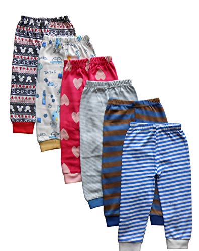 Product Cover NammaBaby Kid's Cotton Pajama Pant with Rib - Pack of 6