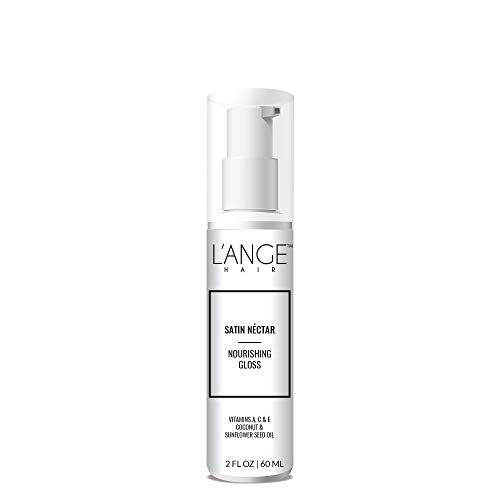 Product Cover L'ange Hair SATIN NÉCTAR Nourishing Gloss - Vitamin A, C & E for Conditioning - Coconut & Sunflower Oil for Healthy Hair - Professional Salon Grade Care - Best Spray for All Hair Type, 2 Fl Oz