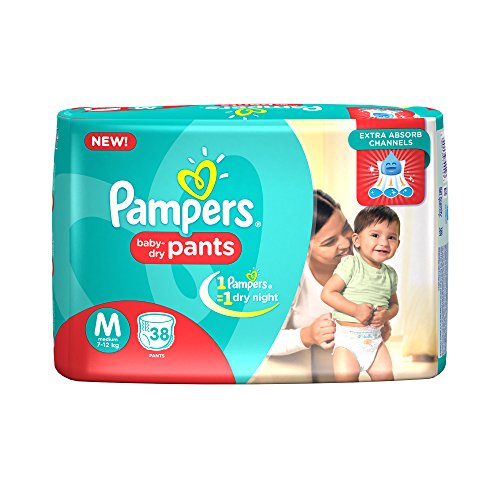 Product Cover Pampers Medium Size Diapers Pants (38 Count)