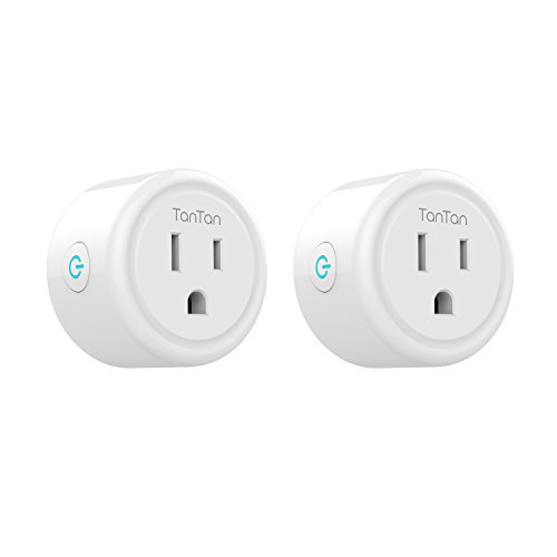 Product Cover Smart Plug Work with Alexa and Google Home, TanTan WiFi Outlet Mini Socket Remote Control Only Supports 2.4GHz Network, ETL and FCC Listed 2 Packs