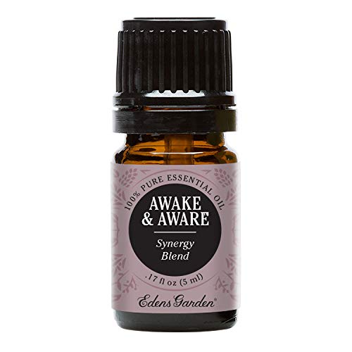 Product Cover Edens Garden Awake & Aware Essential Oil Synergy Blend, 100% Pure Therapeutic Grade (Highest Quality Aromatherapy Oils- Energy & Stress), 5 ml