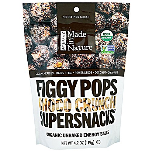 Product Cover Made in Nature, Organic Figgy Pops, Supersnacks, Choco Crunch, 4.2 oz, Pack of 2