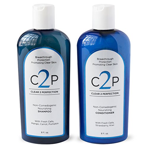 Product Cover CLEAR 2 PERFECTION Non-Comedogenic Shampoo & Conditioner Set for Blemish Free Skin with Antioxidants and Fresh Cells