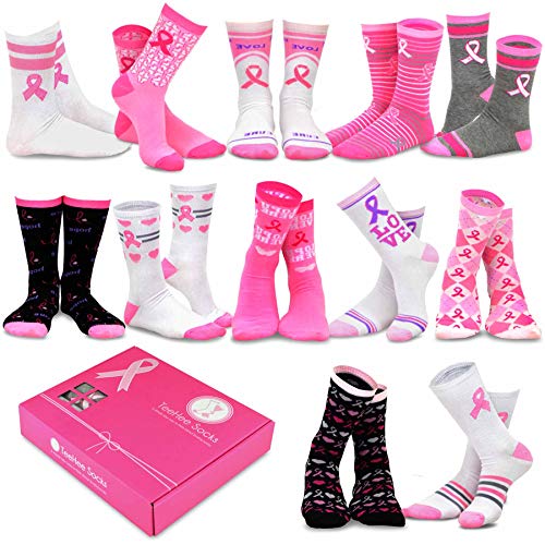 Product Cover TeeHee Special (Holiday) 12-Pairs Socks with Gift Box (9-11, Pink Ribbon)