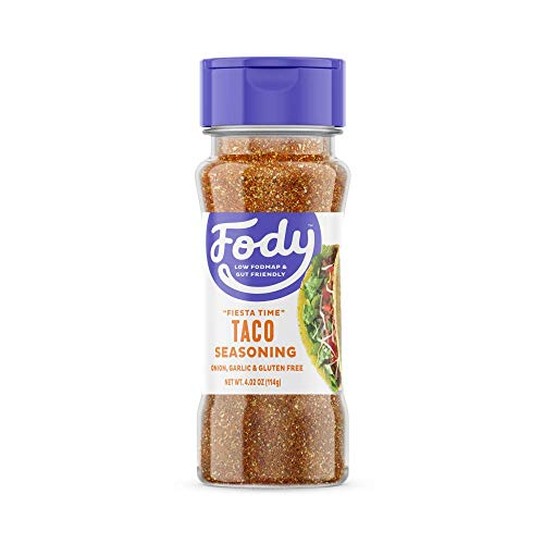 Product Cover Fody Foods Vegan Taco Seasoning | Flavorful Blend | Low FODMAP Certified | Gut Friendly No Onion No Garlic | IBS Friendly Kitchen Staple | Gluten Free Lactose Free Non GMO | 4.02 Ounce