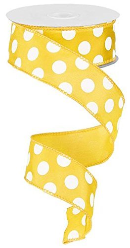 Product Cover Polka Dot Wired Edge Ribbon (1.5