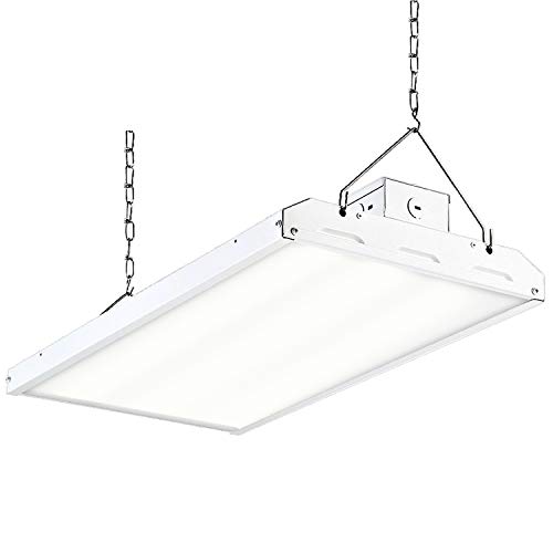 Product Cover Hykolity 2FT LED High Bay Shop Light,165W 22275lm 135LM/W [400W Equiv.} 5000K Daylight Linear Hanging Light for Warehouse, 4 Lamp Fluorescent Fixture Replacement, 1-10V Dim, UL, DLC Premium Complied