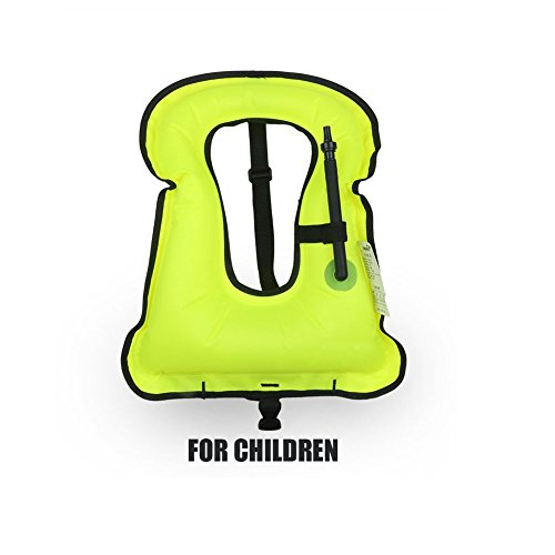 Product Cover Rrtizan Children Portable Inflatable Life Jacket Snorkel Vest,Swimming Life Vest for Boys & Girls