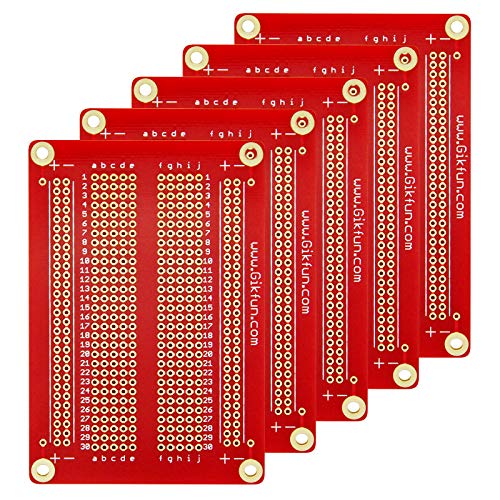 Product Cover Gikfun Solder-able Breadboard Gold Plated Finish Proto Board PCB DIY Kit for Arduino (Pack of 5PCS) GK1007
