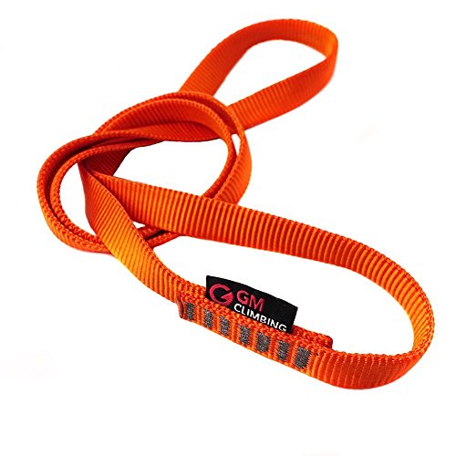 Product Cover GM CLIMBING Pack of 3 16mm Nylon Sling Runner 120cm / 48inch (Fluorescent Orange)
