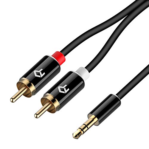 Product Cover Rankie 3.5mm to 2-Male RCA Adapter Audio Stereo Cable, 6 Feet