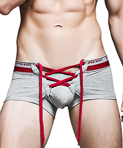 Product Cover Banana Bucket Men's Sexy Lingerie Cotton Tie Rope Cute Boxer Brief Underwear Panties