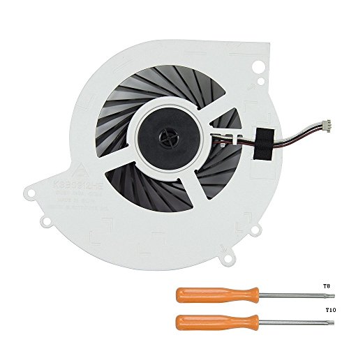 Product Cover Rinbers Internal CPU GPU Cooling Cooler Fan Replacement Part for SONY Playstation 4 PS4 CUH-1000A CUH-1001A CUH-10XXA CUH-1100A CUH-1115A CUH-11xxA Series Console 500GB KSB0912HE with Tool Kit