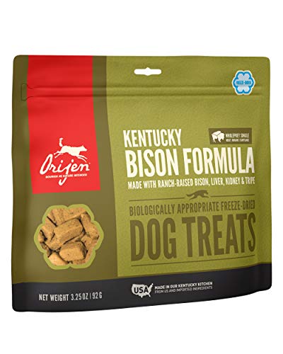 Product Cover ORIJEN Freeze-Dried Dog Treats, Kentucky Bison, Biologically Appropriate & Grain Free