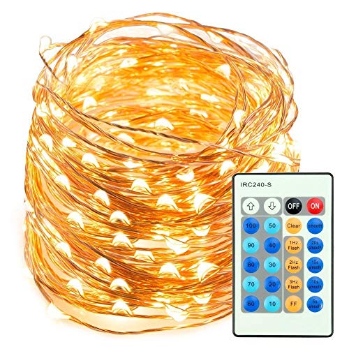 Product Cover TaoTronics TT-SL038 66ft 200 LED String Lights Dimmable Christmas Decorative Copper Wire, Waterproof, UL Listed (Warm White)