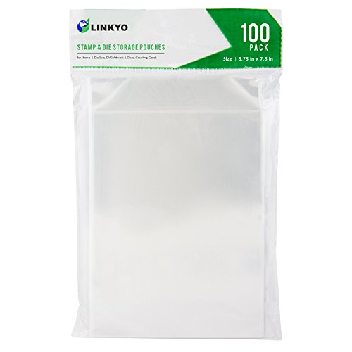 Product Cover LINKYO Stamp and Die Storage Pockets, Set of 100, 5.75 inches by 7.5 inches