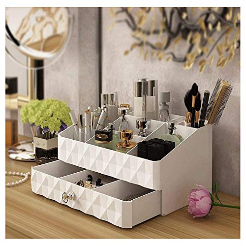 Product Cover Maxkim Makeup Organizer Jewelry and Cosmetic Storage,Large Capacity,Fit Different Size of Cosmetic,Brushes,Palettes,Lipsticks,1 Drawer 9 Compartment (Small )
