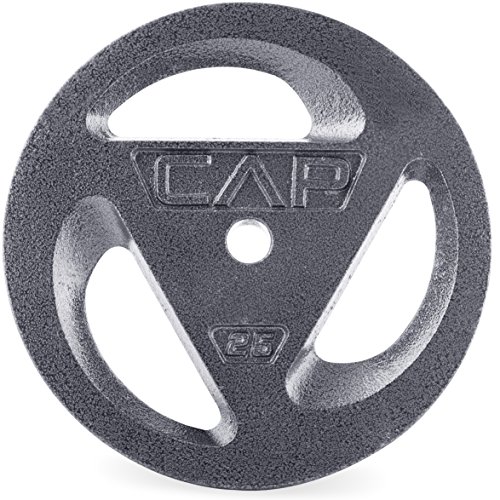 Product Cover CAP Barbell Standard 1-Inch Grip Plates, Single, 25 Pound