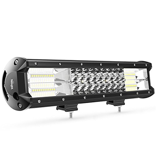 Product Cover LED Light Bar Nilight 15Inch 216W Triple Row Flood Spot Combo 21600LM Led Bar Driving Lights Boat Lights Led Off Road Lights for Trucks,2 Years Warranty